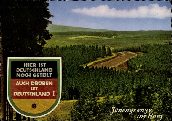 Pocztówka / pocztówka Zonengrenze im Harz zwischen Braunlage und ...